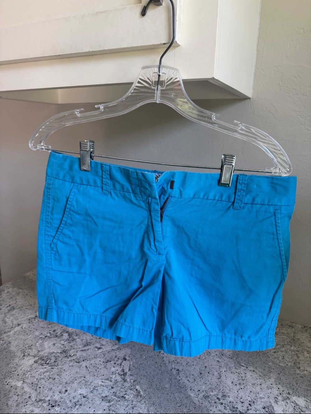 J. Crew Factory Turquoise Cotton Bermuda Shorts